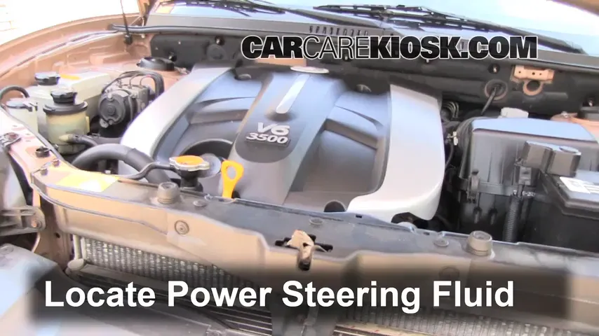 2003 Hyundai Santa Fe GLS 3.5L V6 Power Steering Fluid Add Fluid